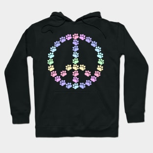 Pastel Peace Paws Hoodie